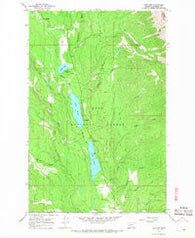 Lake Inez Montana Historical topographic map, 1:24000 scale, 7.5 X 7.5 Minute, Year 1965