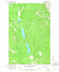 Lake Inez Montana Historical topographic map, 1:24000 scale, 7.5 X 7.5 Minute, Year 1965