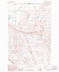 Lake Mason NE Montana Historical topographic map, 1:24000 scale, 7.5 X 7.5 Minute, Year 1986