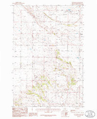 Lake Mason SE Montana Historical topographic map, 1:24000 scale, 7.5 X 7.5 Minute, Year 1986