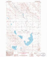 Lake Mason Montana Historical topographic map, 1:24000 scale, 7.5 X 7.5 Minute, Year 1986