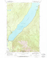 Lake Mc Donald West Montana Historical topographic map, 1:24000 scale, 7.5 X 7.5 Minute, Year 1968
