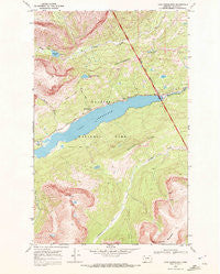 Lake Sherburne Montana Historical topographic map, 1:24000 scale, 7.5 X 7.5 Minute, Year 1968