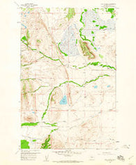 Lake Theboe Montana Historical topographic map, 1:24000 scale, 7.5 X 7.5 Minute, Year 1958