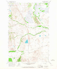 Lake Theboe Montana Historical topographic map, 1:24000 scale, 7.5 X 7.5 Minute, Year 1958
