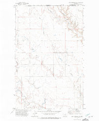 Lake Thibadeau NE Montana Historical topographic map, 1:24000 scale, 7.5 X 7.5 Minute, Year 1972