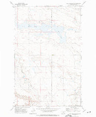 Lake Thibadeau SW Montana Historical topographic map, 1:24000 scale, 7.5 X 7.5 Minute, Year 1972
