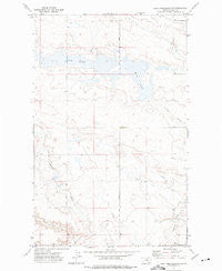 Lake Thibadeau SW Montana Historical topographic map, 1:24000 scale, 7.5 X 7.5 Minute, Year 1972