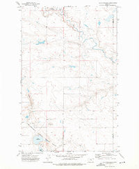 Lake Thibadeau Montana Historical topographic map, 1:24000 scale, 7.5 X 7.5 Minute, Year 1972