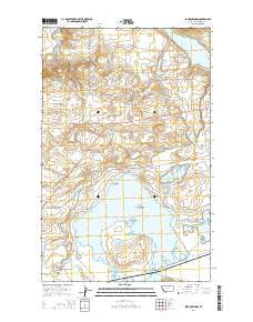Lake Bowdoin Montana Current topographic map, 1:24000 scale, 7.5 X 7.5 Minute, Year 2014