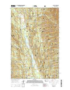 Lake Inez Montana Current topographic map, 1:24000 scale, 7.5 X 7.5 Minute, Year 2014