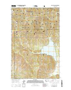 Lake Mary Ronan Montana Current topographic map, 1:24000 scale, 7.5 X 7.5 Minute, Year 2014