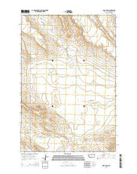 Lake Mason Montana Current topographic map, 1:24000 scale, 7.5 X 7.5 Minute, Year 2014