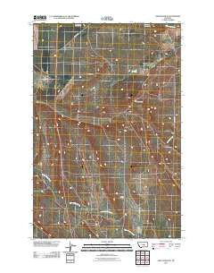 Lake Mason NE Montana Historical topographic map, 1:24000 scale, 7.5 X 7.5 Minute, Year 2011