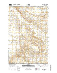 Lake Mason SE Montana Current topographic map, 1:24000 scale, 7.5 X 7.5 Minute, Year 2014