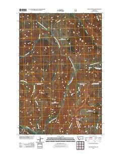 Lake Mountain Montana Historical topographic map, 1:24000 scale, 7.5 X 7.5 Minute, Year 2011