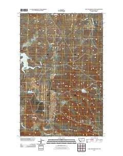 Lake Seventeen East Montana Historical topographic map, 1:24000 scale, 7.5 X 7.5 Minute, Year 2011