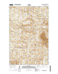 Lake Seventeen NE Montana Current topographic map, 1:24000 scale, 7.5 X 7.5 Minute, Year 2014