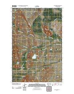 Lake Theboe Montana Historical topographic map, 1:24000 scale, 7.5 X 7.5 Minute, Year 2011