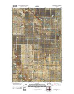 Lake Thibadeau Montana Historical topographic map, 1:24000 scale, 7.5 X 7.5 Minute, Year 2011