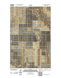 Lake Thibadeau NE Montana Historical topographic map, 1:24000 scale, 7.5 X 7.5 Minute, Year 2011