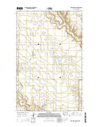 Lake Thibadeau NE Montana Current topographic map, 1:24000 scale, 7.5 X 7.5 Minute, Year 2014