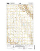 Lake Thibadeau NE Montana Current topographic map, 1:24000 scale, 7.5 X 7.5 Minute, Year 2014