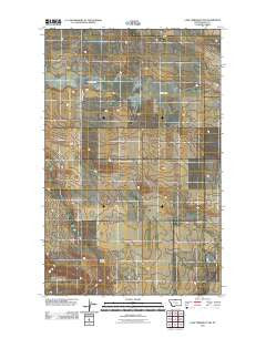 Lake Thibadeau SW Montana Historical topographic map, 1:24000 scale, 7.5 X 7.5 Minute, Year 2011