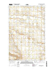 Lake Thibadeau SW Montana Current topographic map, 1:24000 scale, 7.5 X 7.5 Minute, Year 2014