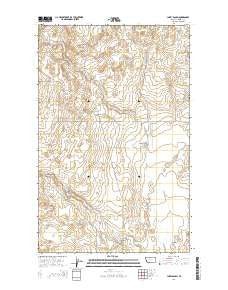 Lakey Ranch Montana Current topographic map, 1:24000 scale, 7.5 X 7.5 Minute, Year 2014