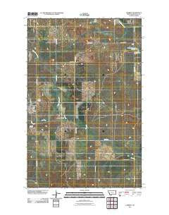 Lambert Montana Historical topographic map, 1:24000 scale, 7.5 X 7.5 Minute, Year 2011