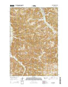 Lame Deer Montana Current topographic map, 1:24000 scale, 7.5 X 7.5 Minute, Year 2014