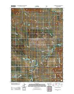 Lampkin Gulch Montana Historical topographic map, 1:24000 scale, 7.5 X 7.5 Minute, Year 2011