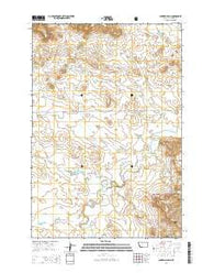 Lampkin Gulch Montana Current topographic map, 1:24000 scale, 7.5 X 7.5 Minute, Year 2014