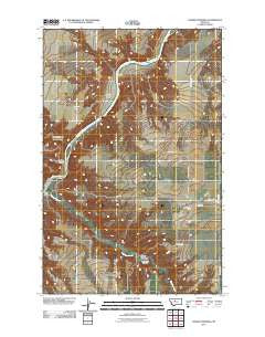 Lander Crossing Montana Historical topographic map, 1:24000 scale, 7.5 X 7.5 Minute, Year 2011