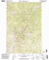 Landowner Mountain Montana Historical topographic map, 1:24000 scale, 7.5 X 7.5 Minute, Year 1999