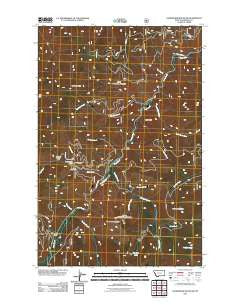 Landowner Mountain Montana Historical topographic map, 1:24000 scale, 7.5 X 7.5 Minute, Year 2011