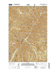 Landowner Mountain Montana Current topographic map, 1:24000 scale, 7.5 X 7.5 Minute, Year 2014
