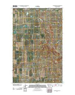 Landslide Butte Montana Historical topographic map, 1:24000 scale, 7.5 X 7.5 Minute, Year 2011
