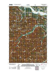Larchwood Montana Historical topographic map, 1:24000 scale, 7.5 X 7.5 Minute, Year 2011