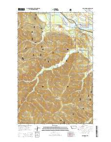 Larchwood Montana Current topographic map, 1:24000 scale, 7.5 X 7.5 Minute, Year 2014