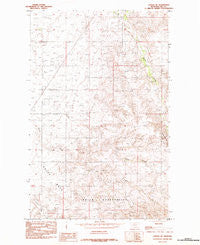 Laredo NE Montana Historical topographic map, 1:24000 scale, 7.5 X 7.5 Minute, Year 1984