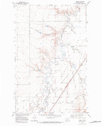 Laredo Montana Historical topographic map, 1:24000 scale, 7.5 X 7.5 Minute, Year 1970