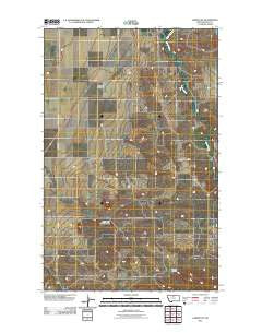 Laredo NE Montana Historical topographic map, 1:24000 scale, 7.5 X 7.5 Minute, Year 2011