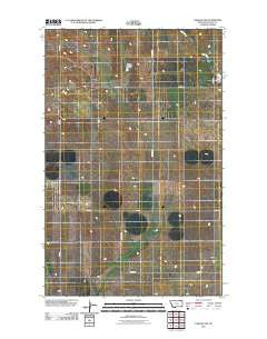 Larslan NW Montana Historical topographic map, 1:24000 scale, 7.5 X 7.5 Minute, Year 2011