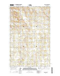 Larslan NW Montana Current topographic map, 1:24000 scale, 7.5 X 7.5 Minute, Year 2014