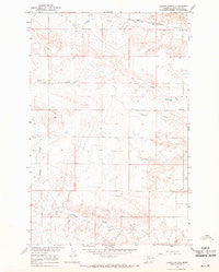 Larson School Montana Historical topographic map, 1:24000 scale, 7.5 X 7.5 Minute, Year 1966