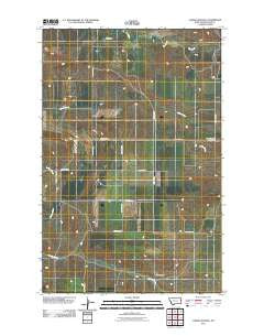 Larson School Montana Historical topographic map, 1:24000 scale, 7.5 X 7.5 Minute, Year 2011