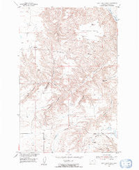 Last Chance Bench Montana Historical topographic map, 1:24000 scale, 7.5 X 7.5 Minute, Year 1953