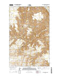 Last Chance Bench Montana Current topographic map, 1:24000 scale, 7.5 X 7.5 Minute, Year 2014